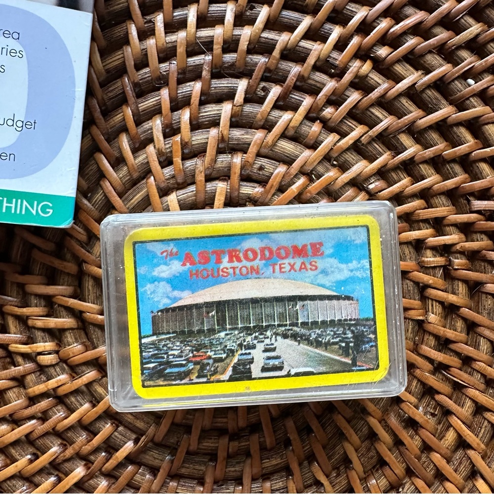 Vintage Astrodome Houston Texas Sealed Mini Playing Cards Made in Hong Kong